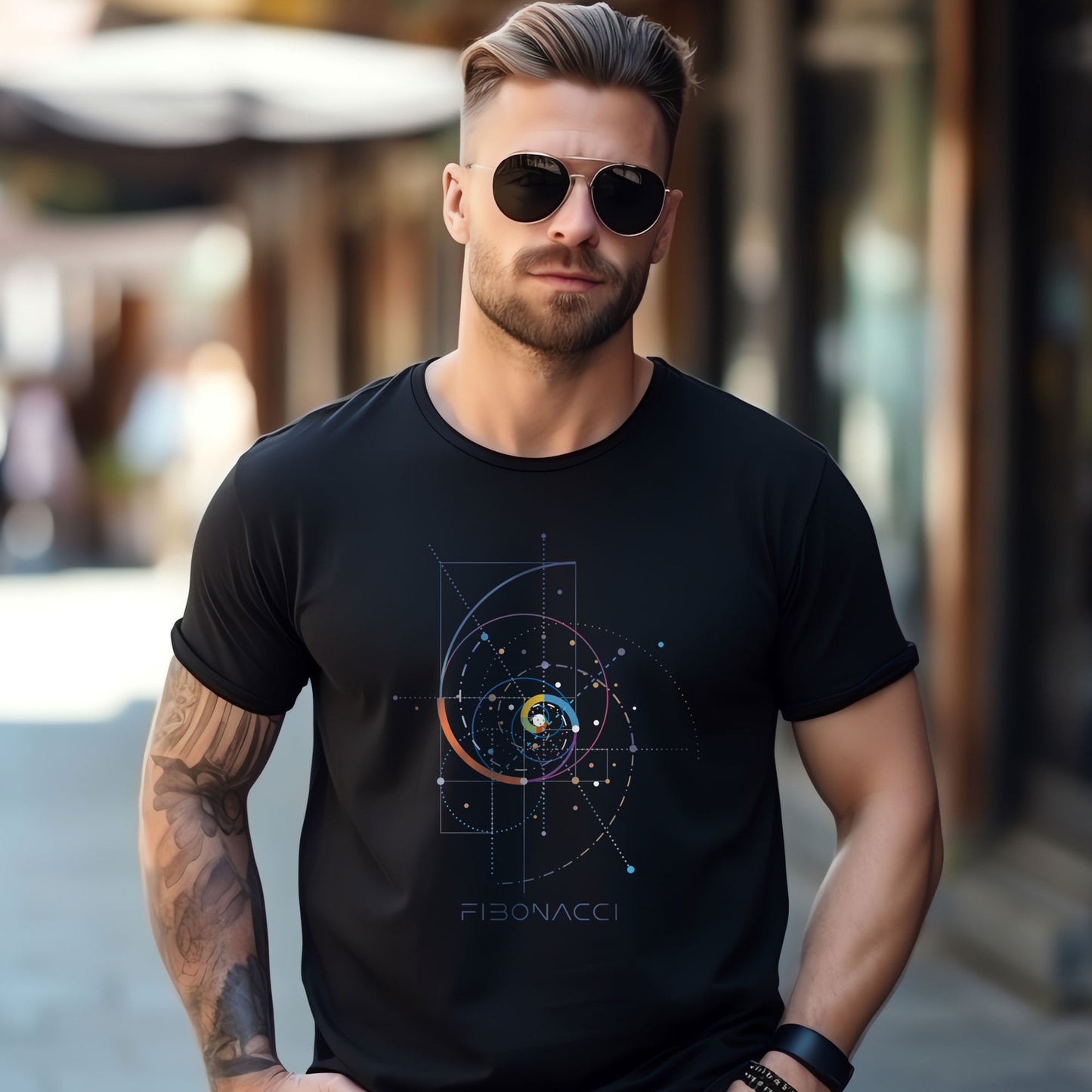 Unisex T-shirt "Fibonacci", the magical formula from sacred geometry