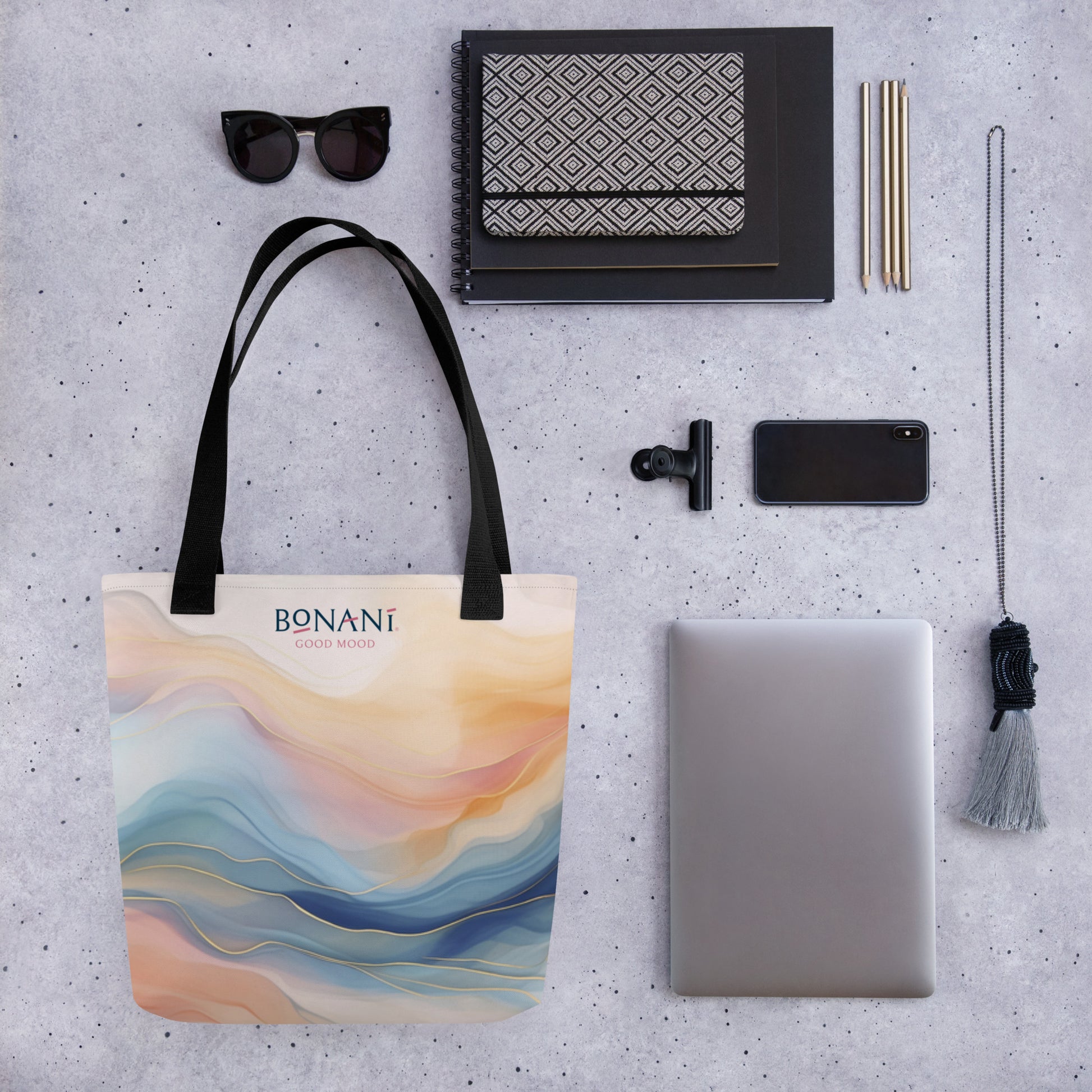 Stofftasche "Goldader" für alles was tragbar ist - BONANI Design Stofftasche