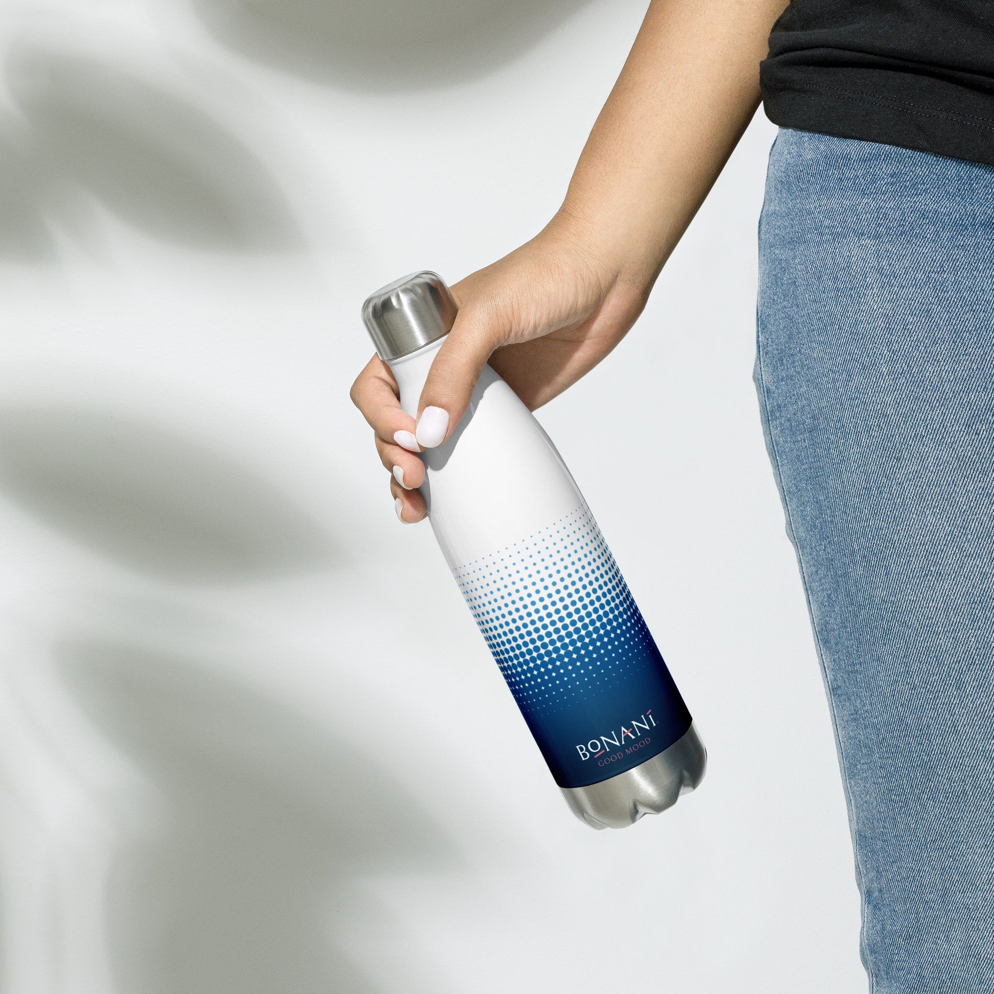 Edelstahl Thermosflasche "cool blue" - BONANI Design Thermosflasche