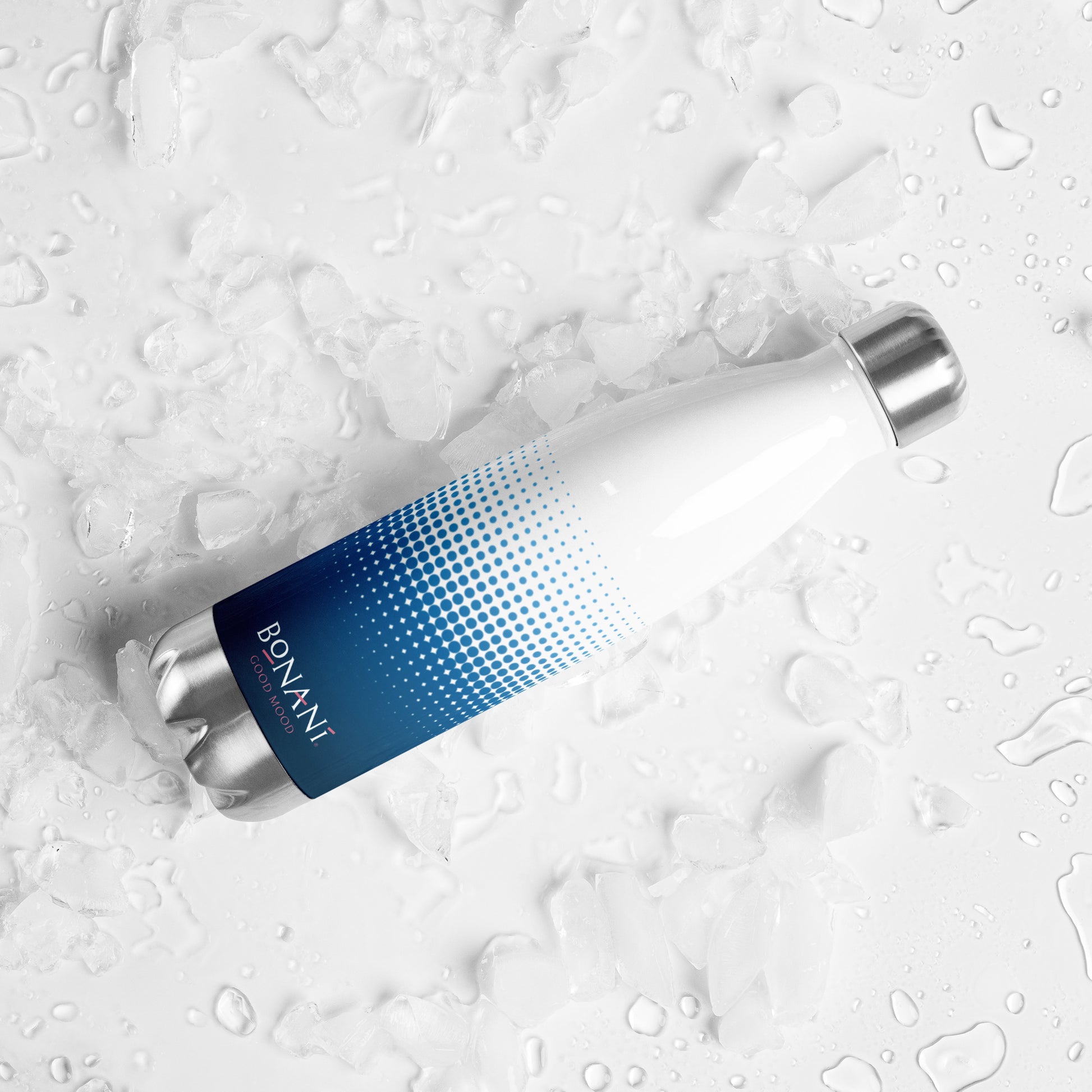 Edelstahl Thermosflasche "cool blue" - BONANI Design Thermosflasche